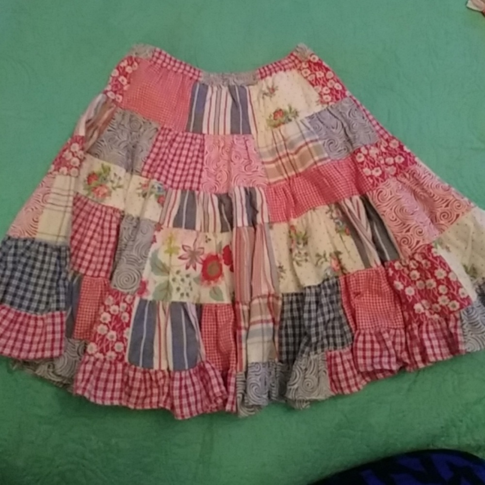 Girls patchwork skirt by Room Seven size 6x